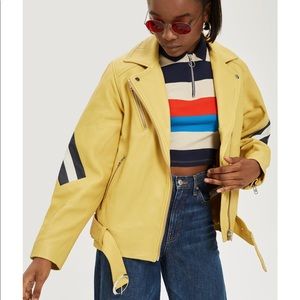 TOPSHOP Lamb Leather Jacket